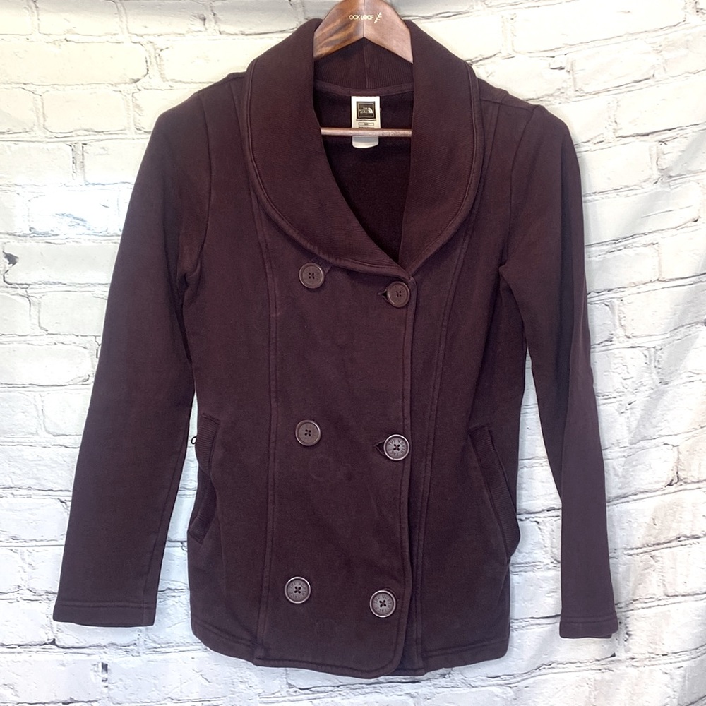 The North Face Purple Double Button Coat Size Small Excellent Condition
